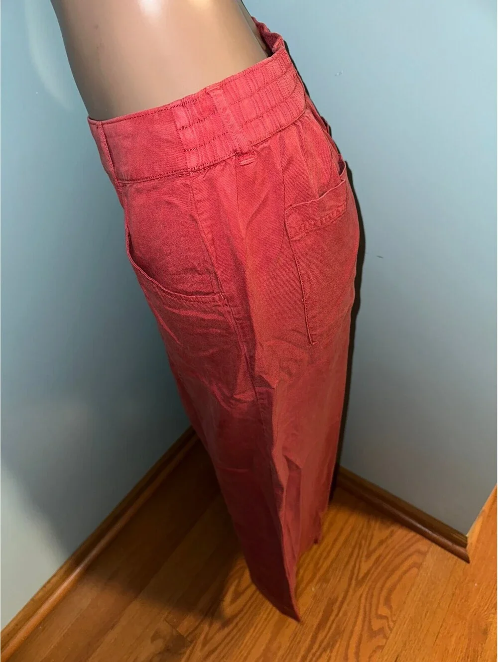 C&C California Red Coral Relaxed Fit Casual Women's Pants M